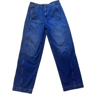 Madewell Dark Wash Tapered Barrel Jeans High-Rise Denim Trousers Women’s 29